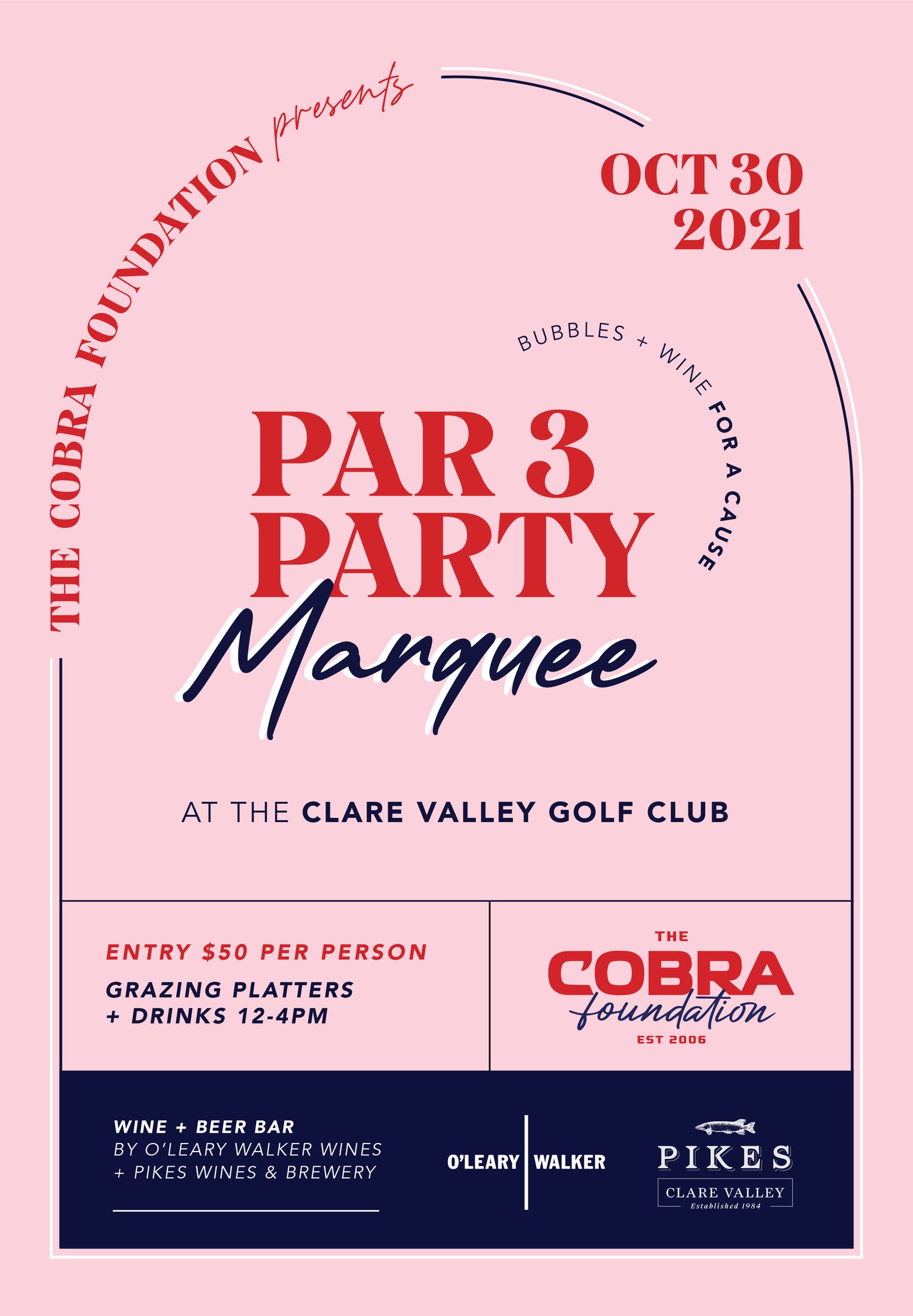 Find us at: The Par 3 Party Marquee